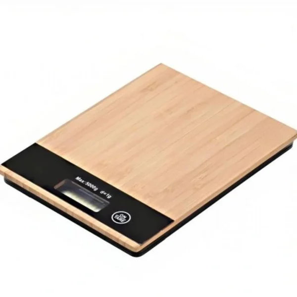Ψηφιακή Ζυγαριά Κουζίνας - Μπαμπού με Γυαλί - Έως 5kg & με Υποδιαίρεση 1gr