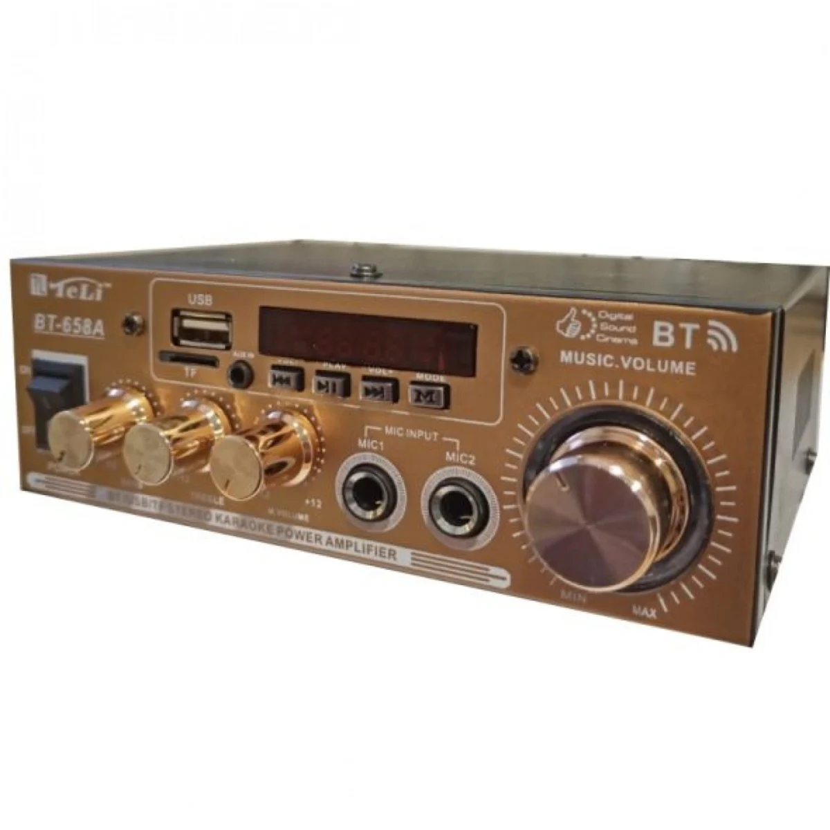 Ενισχυτής Stereo Audio - 2 Bluetooth - Usb - Sd - Mp3 - Karaoke TELI BT-158