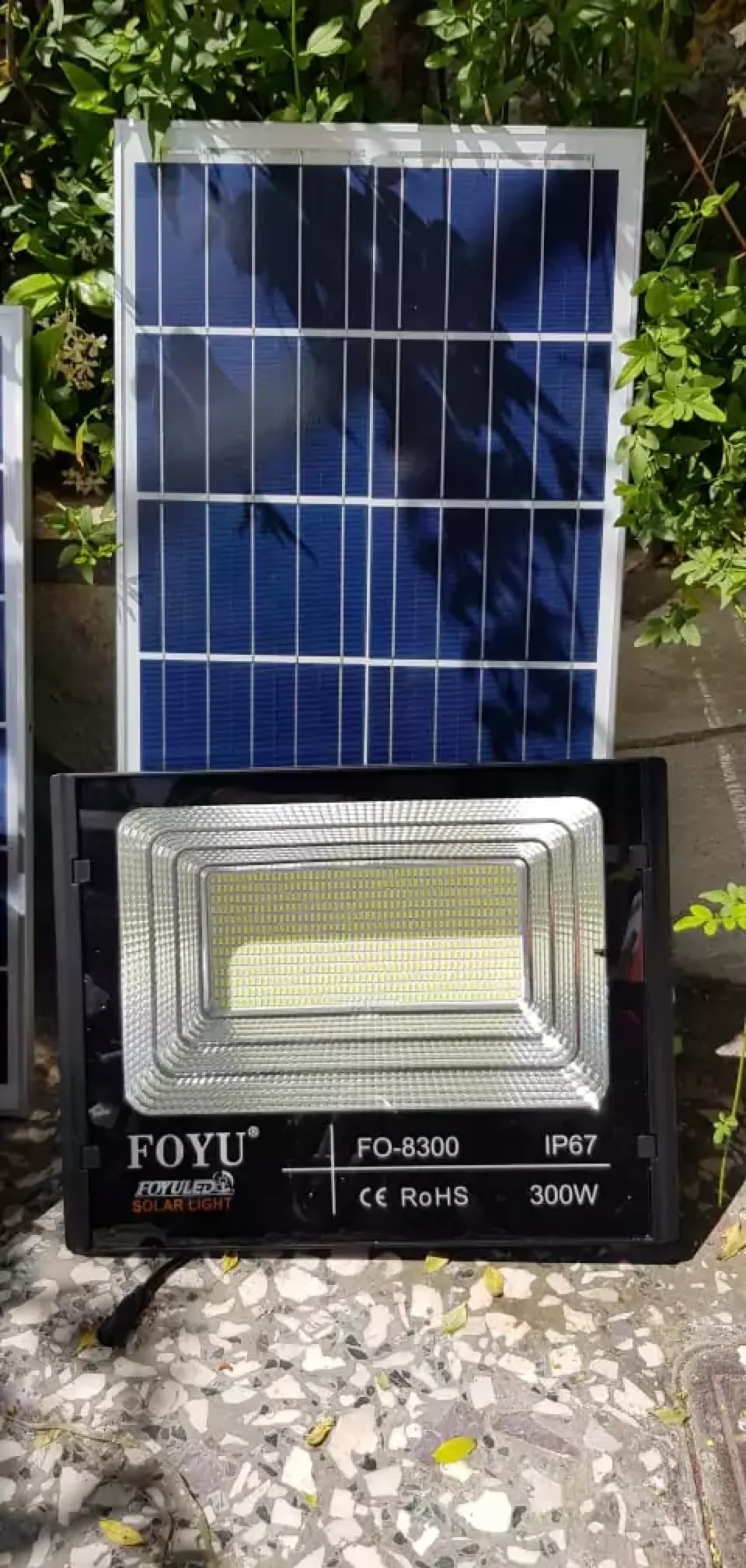 Στεγανός Ηλιακός LED Προβολέας IP67 Εξωτερικού Χώρου 300W FOYU FO-T8300