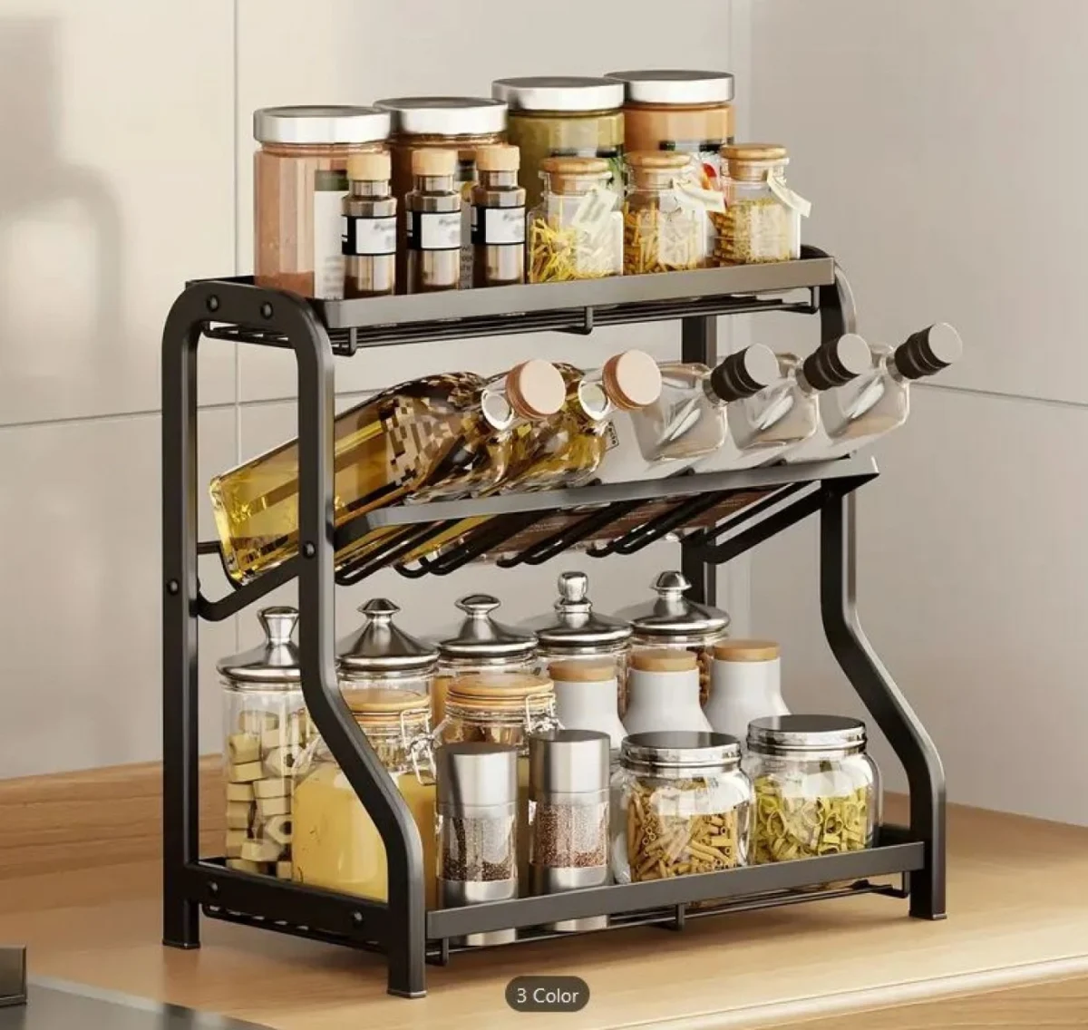 Μεταλλική Βοηθητική Ραφιέρα Κουζίνας-Πάγκου 36.5x20x35cm