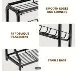 Μεταλλική Βοηθητική Ραφιέρα Κουζίνας-Πάγκου 36.5x20x35cm