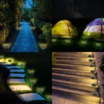 Σετ 4 τμχ Ηλιακά Χωνευτά Αυτόνομα Φώτα με 18LED Ψυχρού Φωτισμού Κήπου - Χώματος με Φωτοκύτταρο