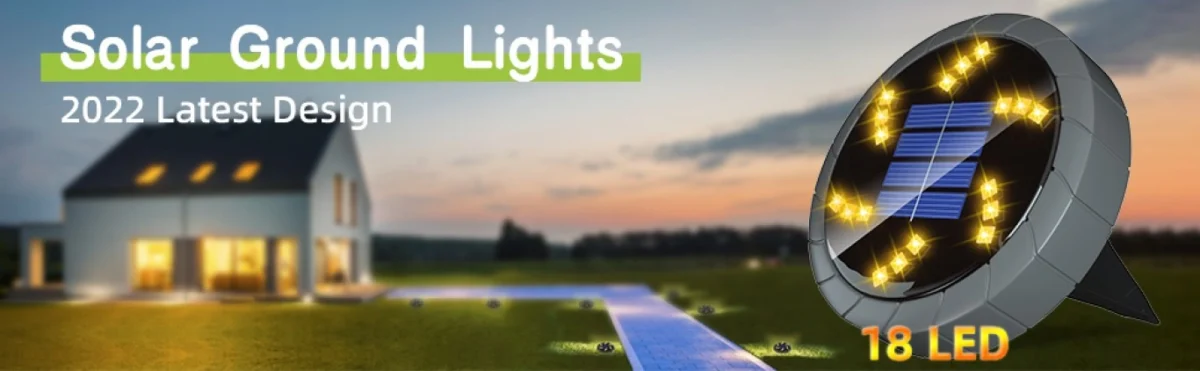 Σετ 4 τμχ Ηλιακά Χωνευτά Αυτόνομα Φώτα με 18LED Ψυχρού Φωτισμού Κήπου - Χώματος με Φωτοκύτταρο