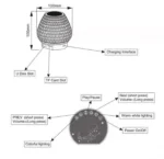 Ασύρματο TWS Bluetooth Φορητό Ηχείο με Φωτιστικό G5S