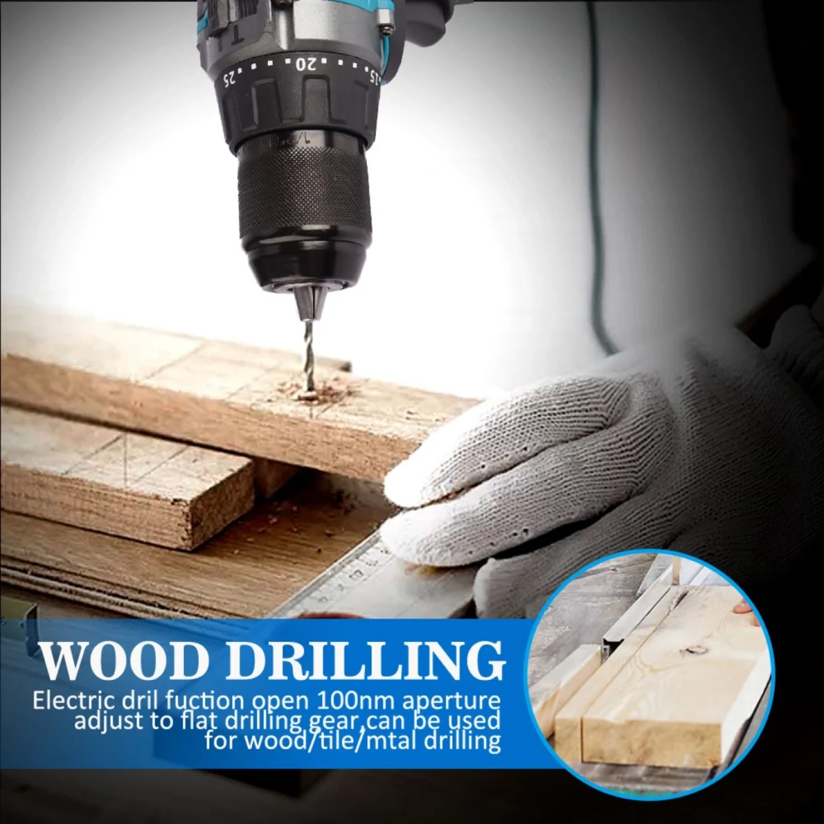 Ισχυρό Επαναφορτιζόμενο Ηλεκτρικό Δραπανοκατσάβιδο 18V με δυο Μπαταρίες