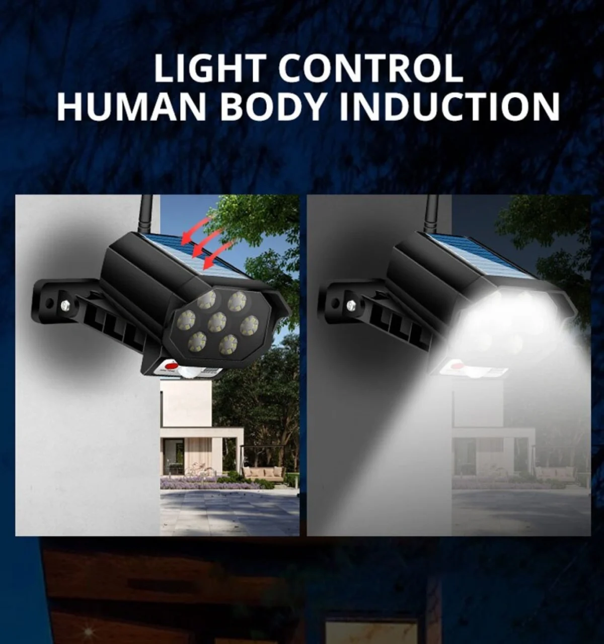 Αδιάβροχο Ηλιακό 42 LED Φωτιστικό Δρόμου & Ομοίωμα Κάμερας Ασφαλείας Dummy με Φωτοκύτταρο, Αισθητήρα Κίνησης & Τηλεχειριστήριο