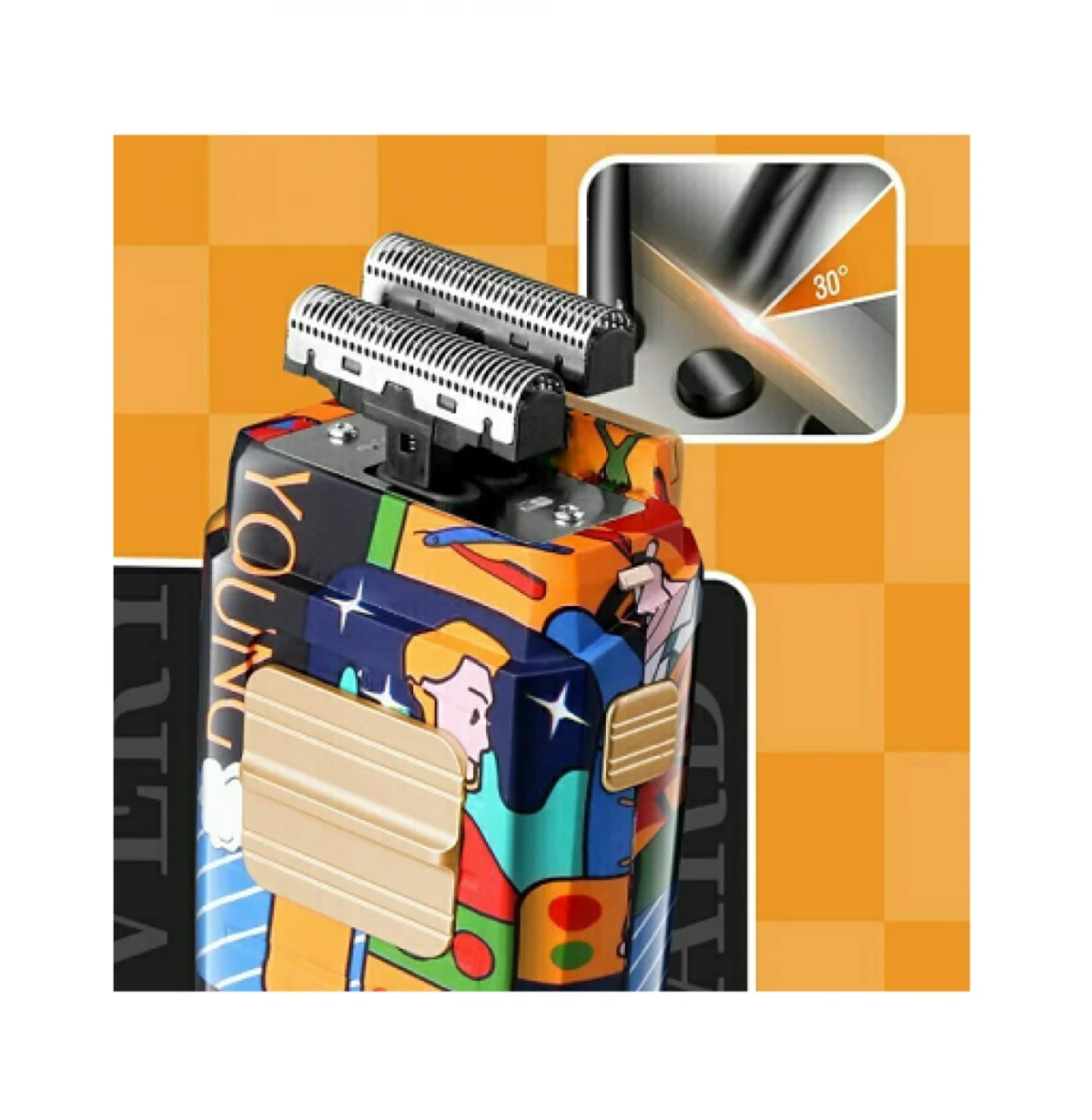 Επαναφορτιζόμενη Ξυριστική, Κουρευτική Μηχανή 0.8-2.0mm KEMEI KM-9020