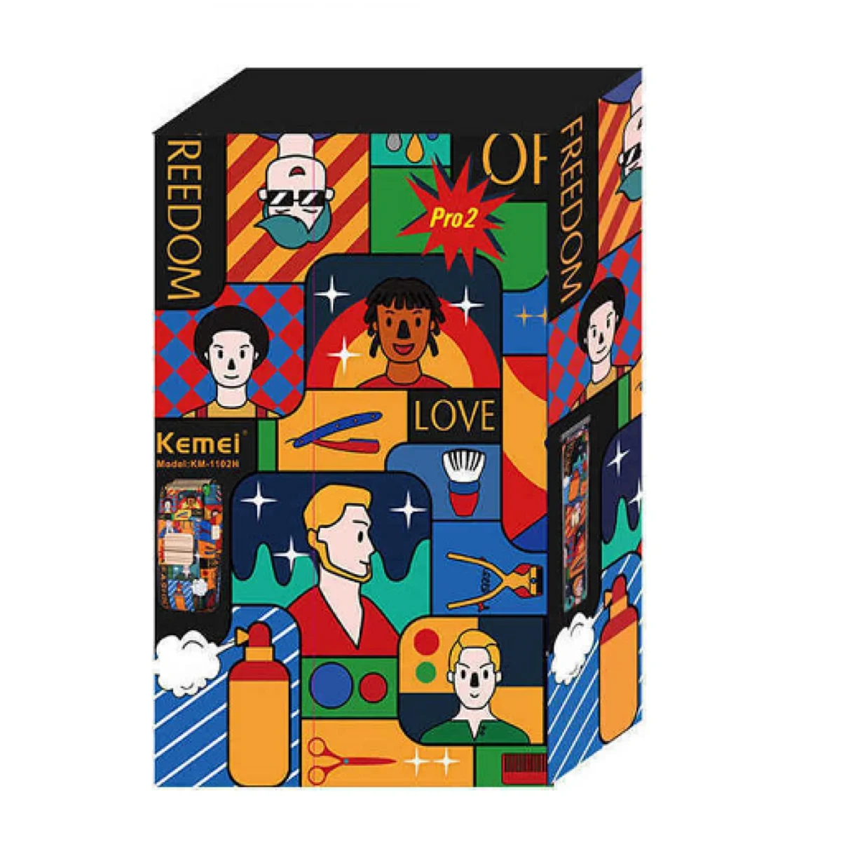 Επαναφορτιζόμενη Ξυριστική, Κουρευτική Μηχανή 0.8-2.0mm KEMEI KM-9020