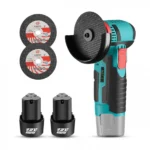 Φορητός Γωνιακός Τροχός 500w με 2 Μπαταρίες και 2 Δίσκους Κοπής 75mm - Angle Grinder