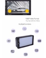 Multimedia Οθόνη Αφής 7" - Ηχοσύστημα 2 DIN Bluetooth, Handsfree, MP5 / MP3 / USB / SD / FM / AUX / TV & Τηλεχειριστήριο