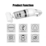 Ασύρματη Επαναφορτιζόμενη USB Μίνι Ηλεκτρική Σκούπα Στικ με Προέκταση JB-168