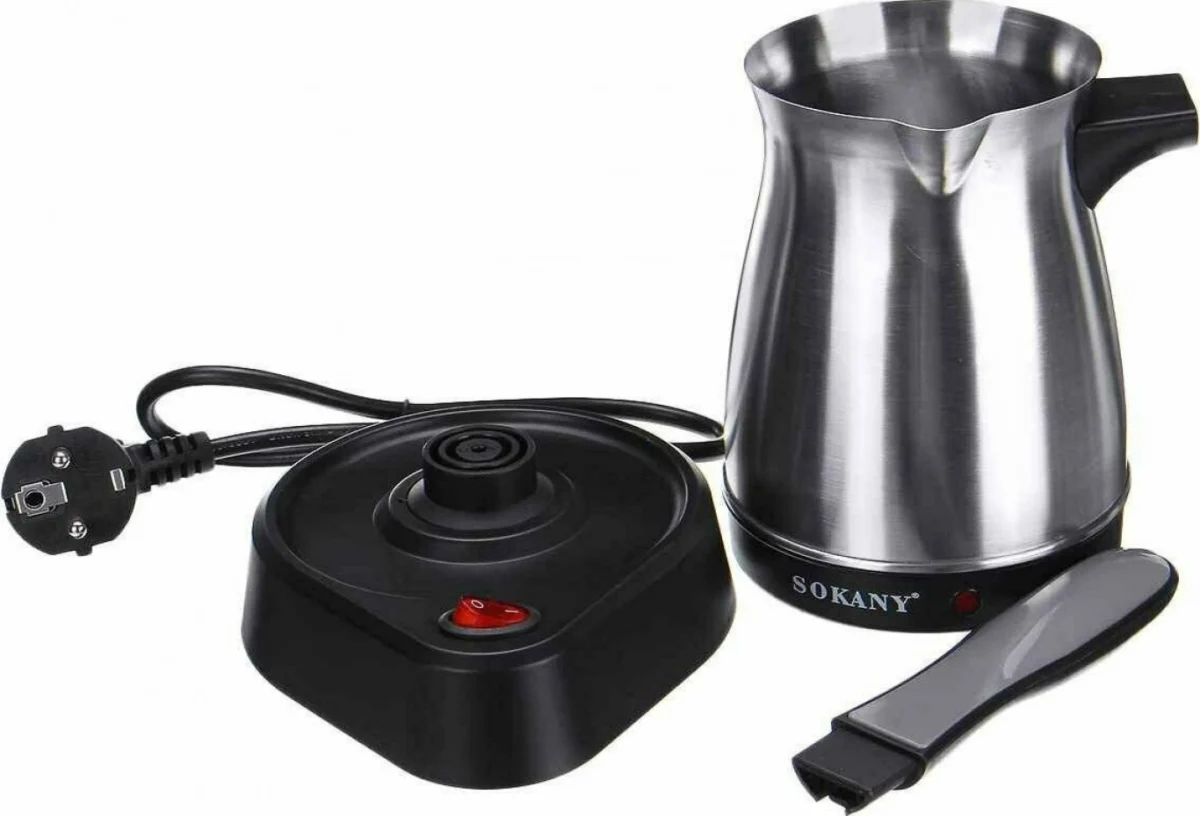 Sokany Ηλεκτρικό Μπρίκι Inox 600W με Χωρητικότητα 500ml