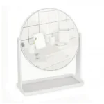 Στρογγυλός Επιτραπέζιος Καθρέπτης Μακιγιάζ με Εκτύπωση στην Πίσω Όψη