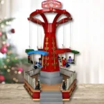 Χριστουγεννιάτικο Διακοσμητικό Τρενάκι Λούνα Παρκ - Με Μηχανισμό Κίνησης & Μουσική