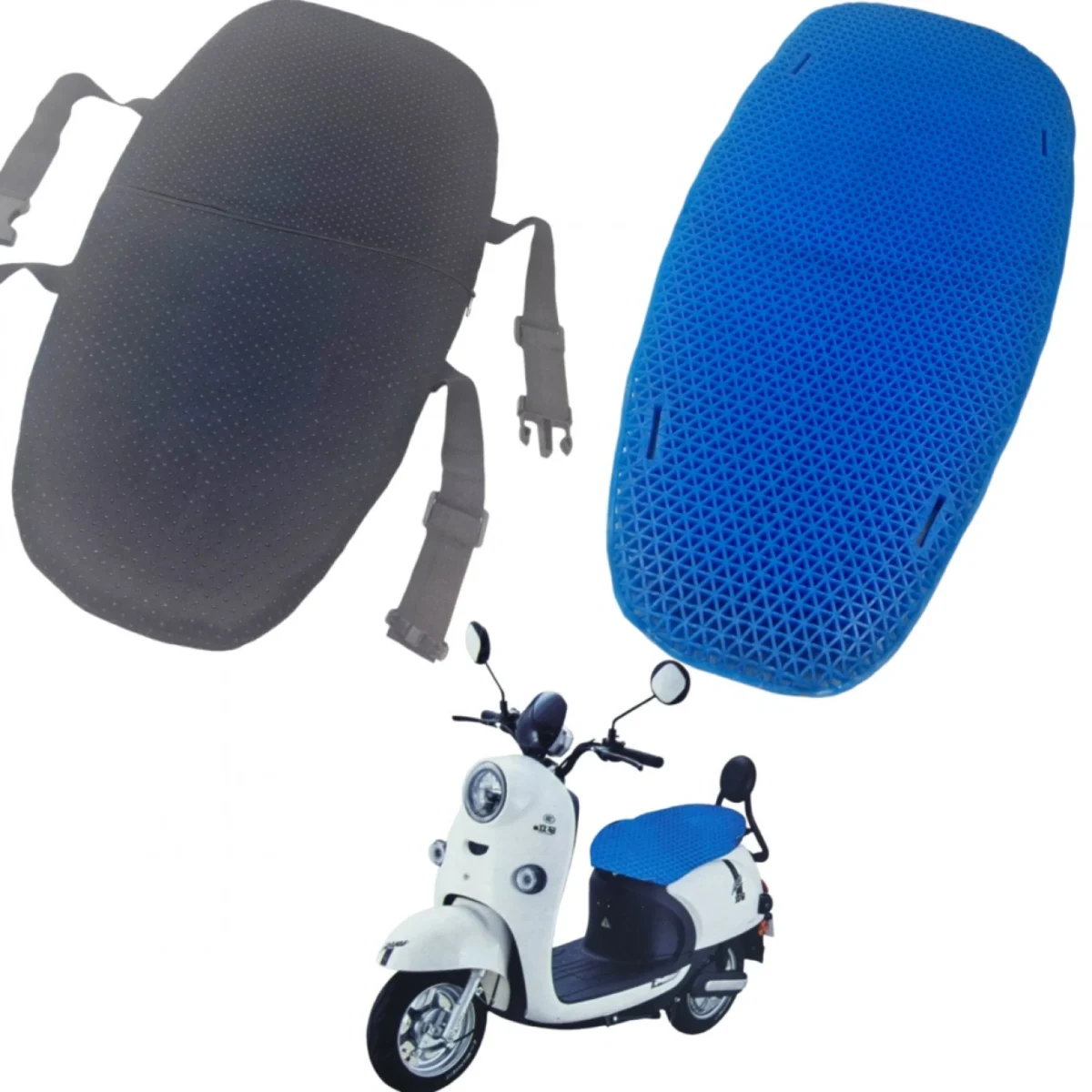 Gel Κάλυμμα - Μαξιλάρι Σέλας για Μηχανάκι για Άνετο Κάθισμα Egg Motorcycle Cushion