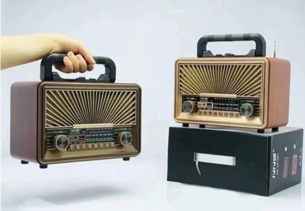 Φορητό Retro Επαναφορτιζόμενο Ραδιόφωνο & Mp3 Player με Τηλεχειριστήριο FM/AM/SW3, USB, SD/ TF CARD, AUX - MEIER M-115BT