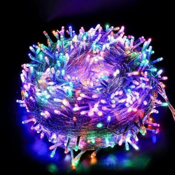 Χριστουγεννιάτικα 96 LED Λαμπάκια Κουρτίνα Θερμού Λευκού Φωτισμού - 3m