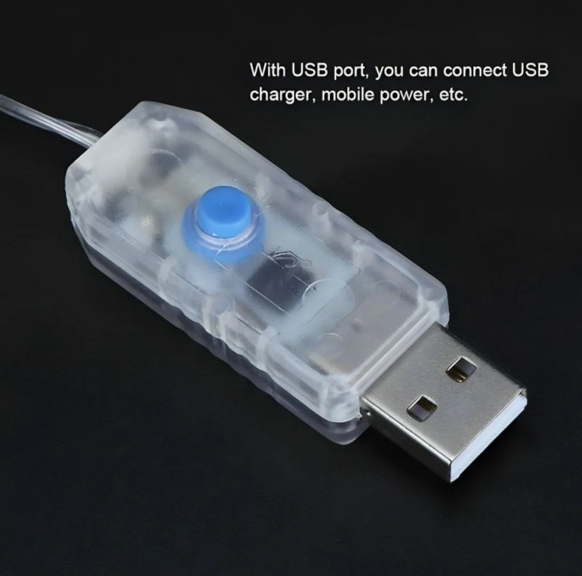 Κρεμαστά Διακοσμητικά LED Λαμπάκια Κουρτίνα - Γιρλάντα USB - 8 Λειτουργίες Φωτισμού & Τηλεχειριστήριο - Θερμό Λευκό Φως - 3x3m