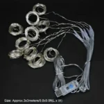 Κρεμαστά Διακοσμητικά LED Λαμπάκια Κουρτίνα - Γιρλάντα USB - 8 Λειτουργίες Φωτισμού & Τηλεχειριστήριο - Θερμό Λευκό Φως - 3x3m