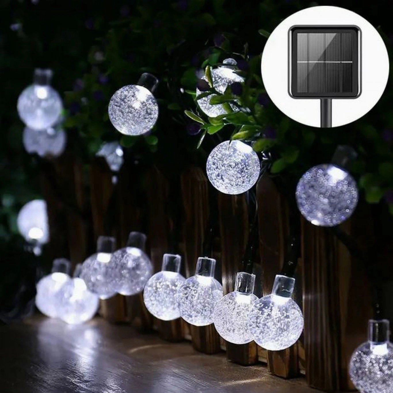 Ηλιακά Bubble Bars Λαμπάκια 5.8m Χριστουγεννιάτικα Πολύχρωμου RGB Φωτισμού με 8 Προγράμματα - Φωτάκια 20 LED Εξωτερικού Χώρου με Φωτοβολταϊκό Πάνελ Ηλιακά Bubble Bars Λαμπάκια 5.8m Χριστουγεννιάτικα Πολύχρωμου RGB Φωτισμού με 8 Προγράμματα - Φωτάκια 20 LED Εξωτερικού Χώρου με Φωτοβολταϊκό Πάνελ