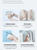 Καθαριστής Τζαμιών Διπλής Όψης με Μαγνήτη 10x15cm– Magnetic Double Face Glass Cleaner