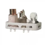 Πλαστικό Βοηθητικό Ράφι για την Κουζίνα και το Μπάνιο - Στήριξη με Βεντούζες 30x12.5x13.5cm.