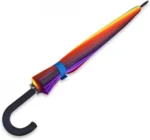 Αυτόματη Ομπρέλα Βροχής 90cm Ουράνιο Τόξο 16 Ακτίνων με Εργονομική Λαβή