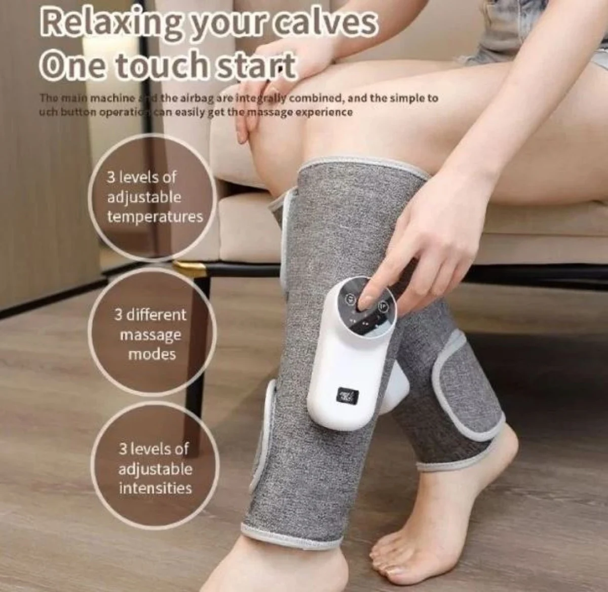 Συσκευή Ανακούφισης από Πόνους & Εκγύμνασης Γαμπών Ηλεκτρομυικής Διέγερσης EMS - Slim Pencil Legs