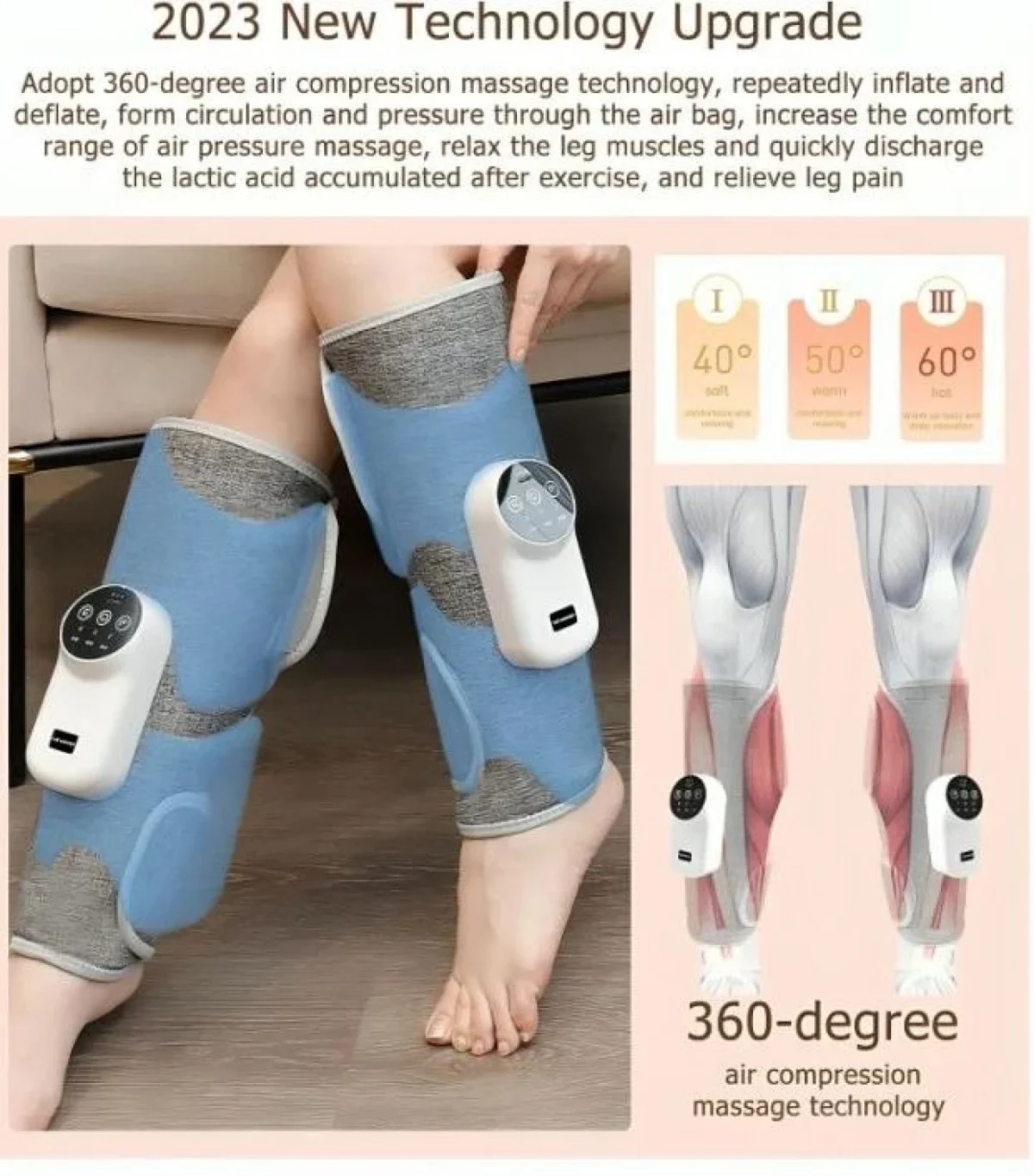 Συσκευή Ανακούφισης από Πόνους & Εκγύμνασης Γαμπών Ηλεκτρομυικής Διέγερσης EMS - Slim Pencil Legs