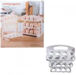 Αναδιπλούμενη Αυγοθήκη Ψυγείου Πλαστική 24 Θέσεων 19.5x11x22cm