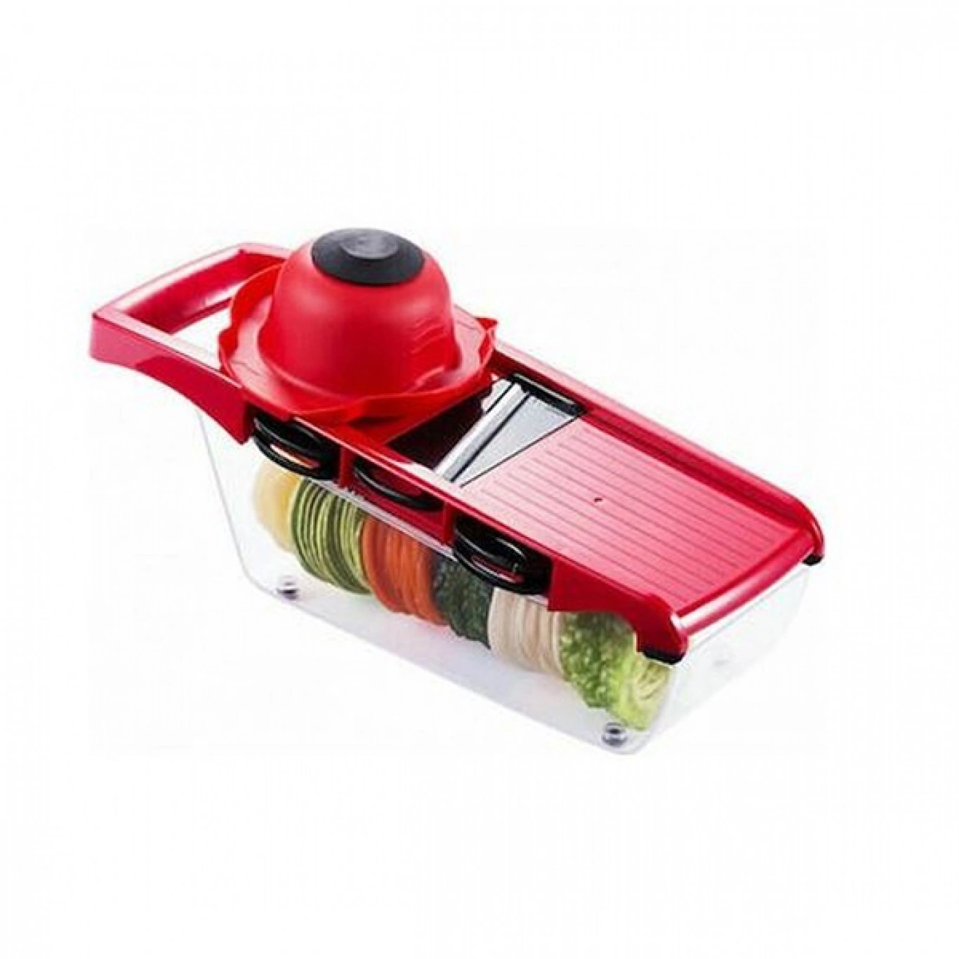 Πολυκόπτης Λαχανικών Πλαστικός με Δοχείο, 6 Εξαρτήματα Κοπής - Κόκκινο Vegetable Chopper Πολυκόπτης Λαχανικών Πλαστικός με Δοχείο, 6 Εξαρτήματα Κοπής - Κόκκινο Vegetable Chopper