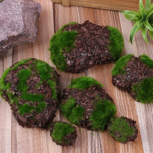 Τεχνητές Πέτρες με Βρύα από Αφρώδες Υλικό 6 Τεμάχια