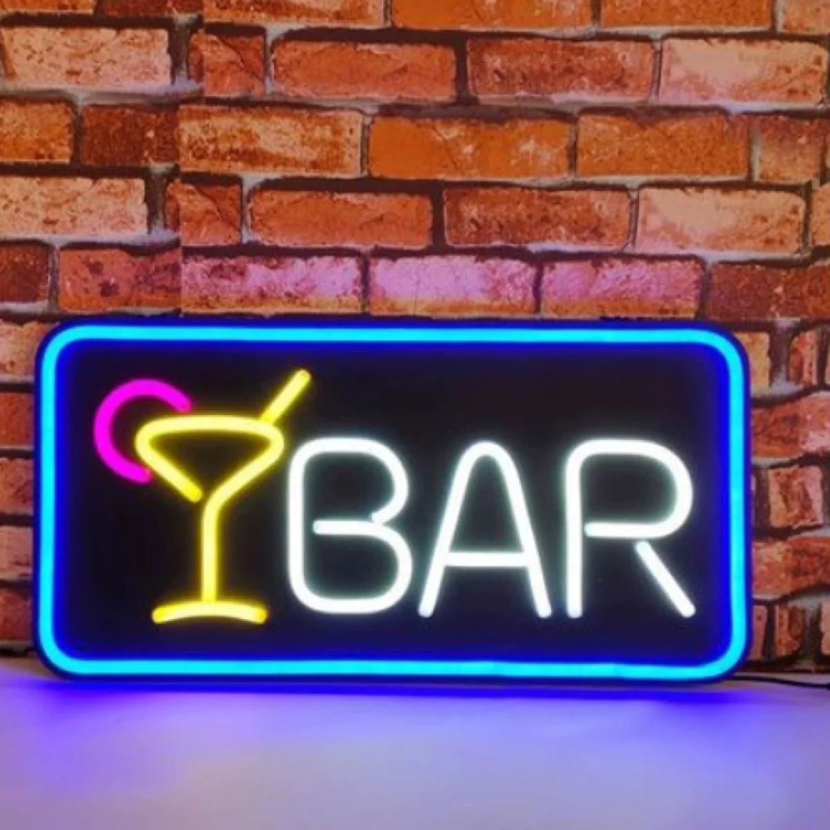 Led Φωτιζόμενη Διαφημιστική Πινακίδα "BAR" 56X33εκ