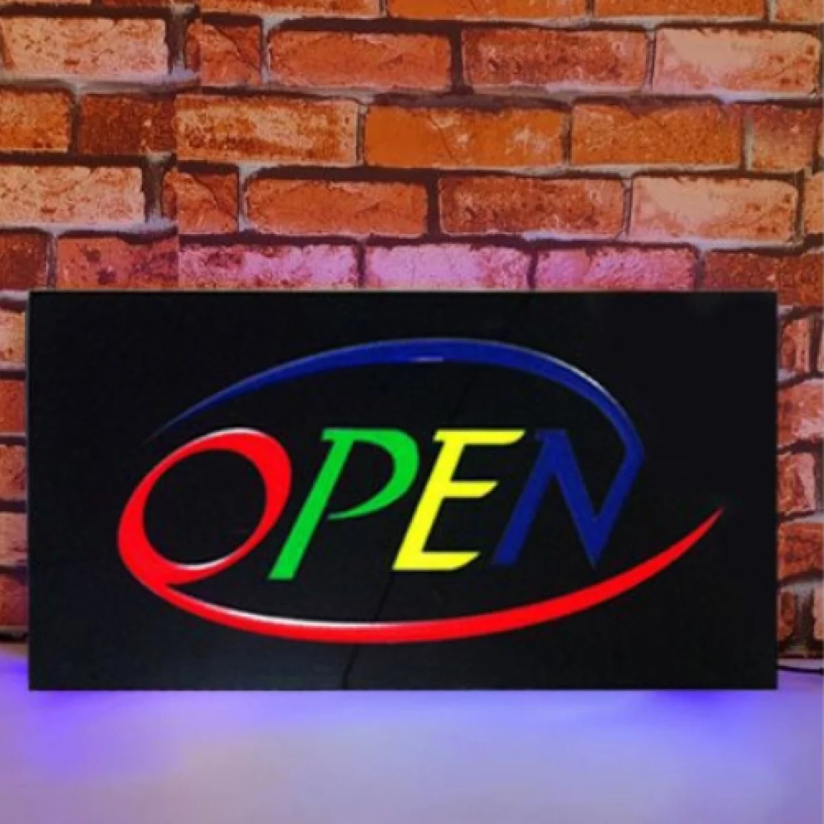 Led Φωτιζόμενη Διαφημιστική Πινακίδα "PIZZA" 43X23εκ