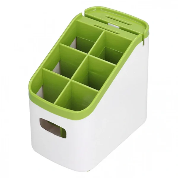 Πλαστική Βάση Στραγγιστήρι για Μαχαιροπήρουνα & Ακονιστής Λευκή-Πράσινη