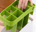 Βάση Στράγγισης για Μαχαιροπήρουνα με 3 Θέσεις Οργάνωσης - Κουζίνας Πλαστική