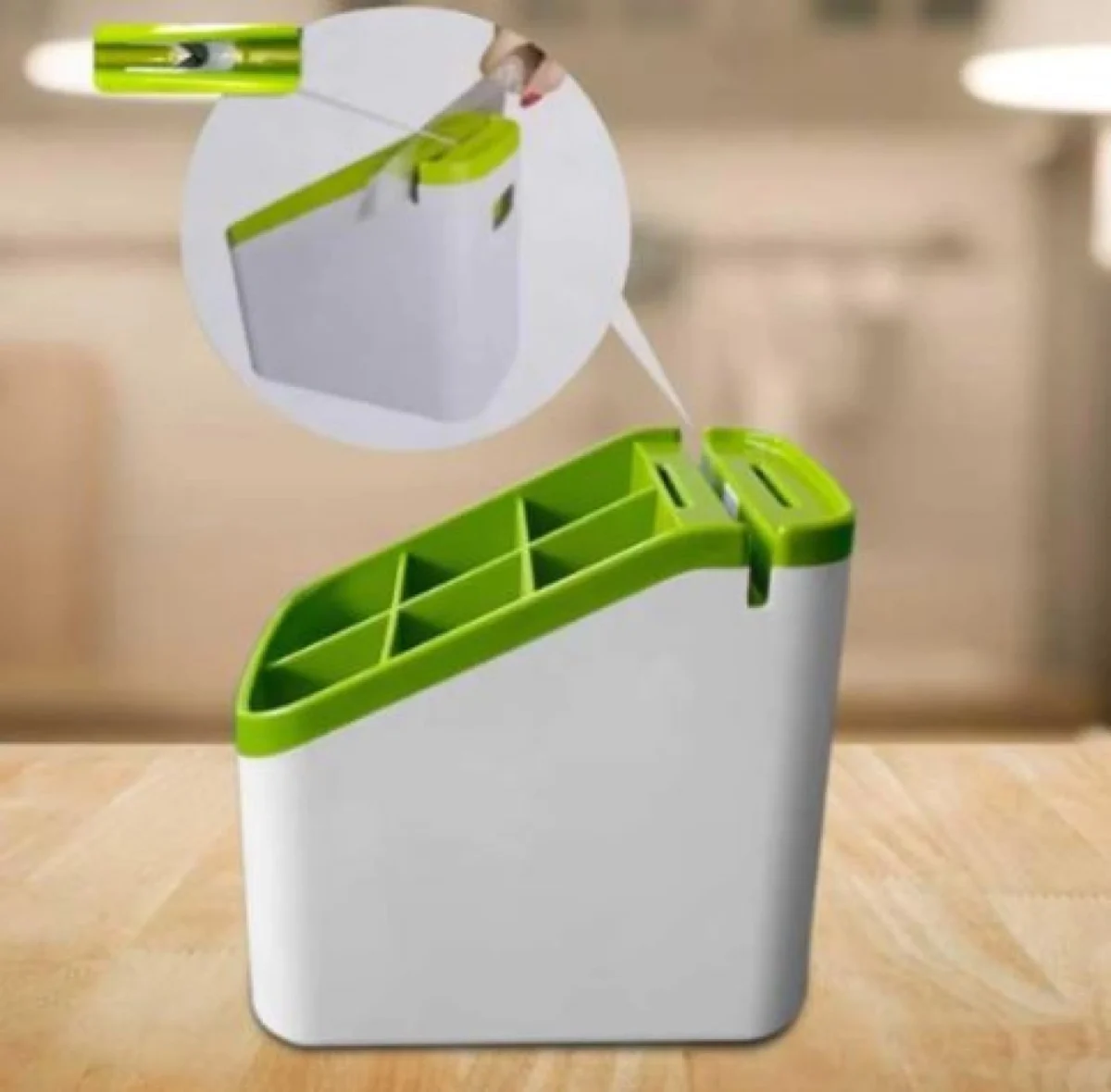 Βάση Στράγγισης για Μαχαιροπήρουνα με 3 Θέσεις Οργάνωσης - Κουζίνας Πλαστική