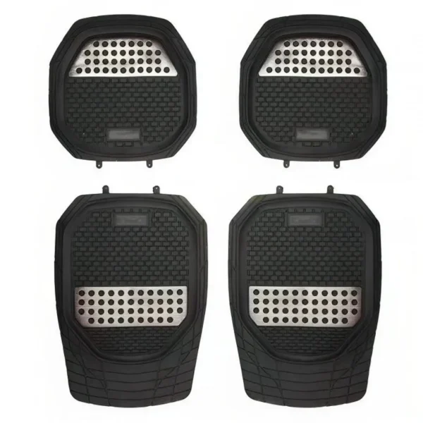 Universal Διάφανα Πατάκια από Λάστιχο Αυτοκινήτου Σετ 4 Τεμαχίων 66x47x16 cm