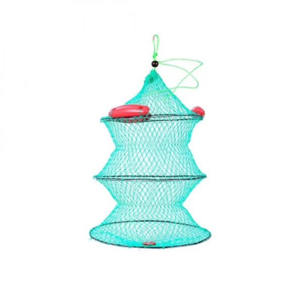 Παγίδα για Ψάρια Κιούρτος100X50cm Στρογγυλή Πτυσσόμενη για Ψάρια, Καραβίδες, Καβούρια