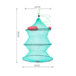 Παγίδα για Ψάρια Κιούρτος100X50cm Στρογγυλή Πτυσσόμενη για Ψάρια, Καραβίδες, Καβούρια