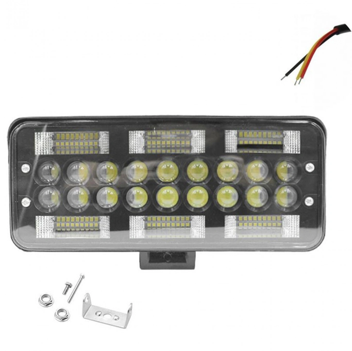 LED Αδιάβροχος Προβολέας Αυτοκινήτου 7 COB 12-24V με Βύσμα H4 Ψυχρό Λευκό – Πορτοκαλί LED Αδιάβροχος Προβολέας Αυτοκινήτου 7 COB 12-24V με Βύσμα H4 Ψυχρό Λευκό – Πορτοκαλί