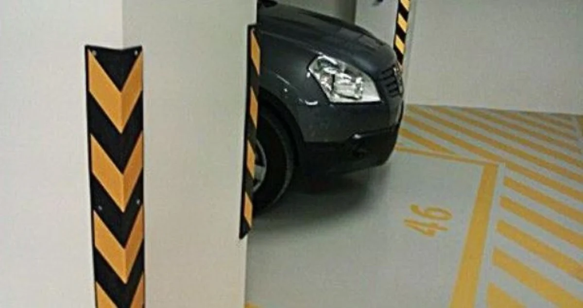 Στοπ Τροχών Αυτοκινήτων με Ανακλαστήρες για Δρόμο και Παρκινγκ 55 x 15 x 10cm