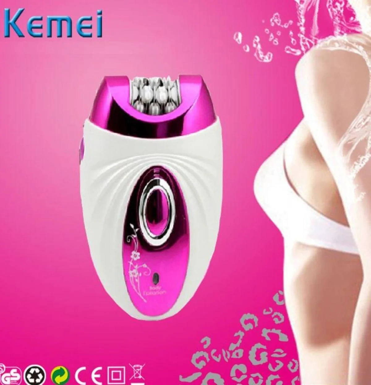 Επαναφορτιζόμενη Αποτριχωτική και Ξυριστική Μηχανή 2 σε 1 KEMEI KM-2068