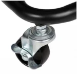 Μεταλλικό Τρόλεϊ Κουζίνας με 3 Διάτρητα Ράφια 43.5 x 36 x 85 cm Χρώματος Μαύρο