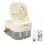 Επιτραπέζιος Ανεμιστήρας 6W Υγραντήρας 2.5L με Φωτισμό LED Λευκό