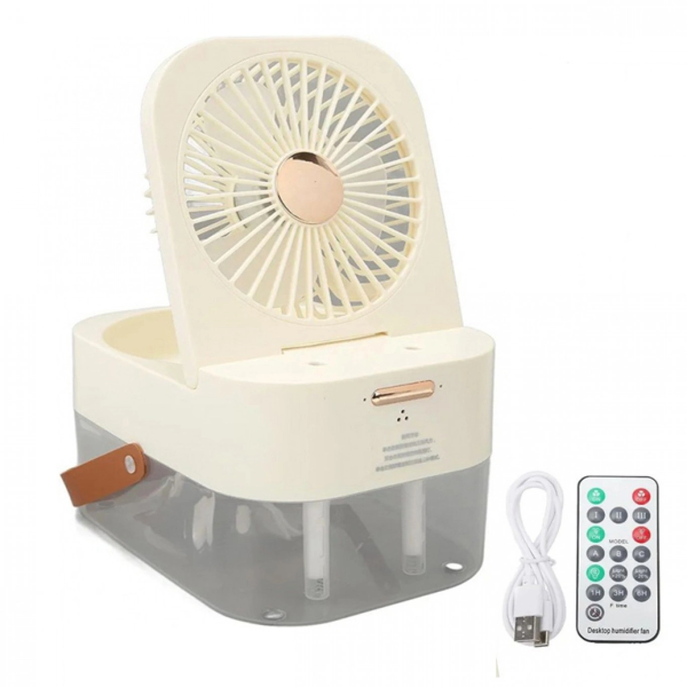 Επιτραπέζιος Ανεμιστήρας 6W Υγραντήρας 2.5L με Φωτισμό LED Λευκό Επιτραπέζιος Ανεμιστήρας 6W Υγραντήρας 2.5L με Φωτισμό LED Λευκό