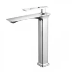 Αναμεικτική Μπαταρία Νιπτήρα Inox Mat με Υψηλό Ρουξούνι VZ-7175