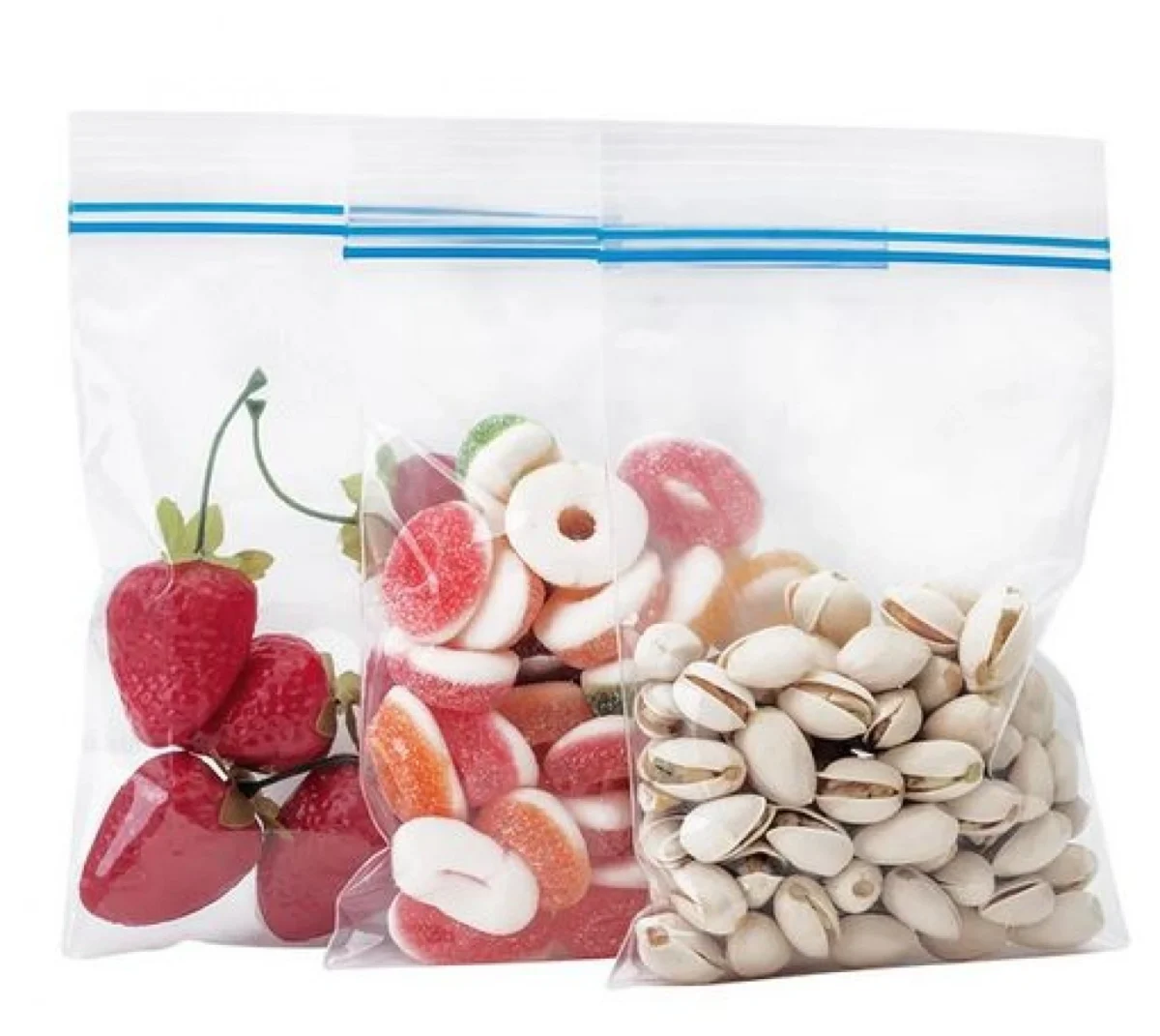 Αεροστεγής Σακούλες Τροφίμων με Διπλό ZIP 20x18εκ. 10τμχ.