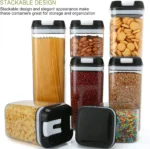 Σετ 7 Τεμαχίων Αεροστεγή Διάφανα Πλαστικά Δοχεία για Τρόφιμα