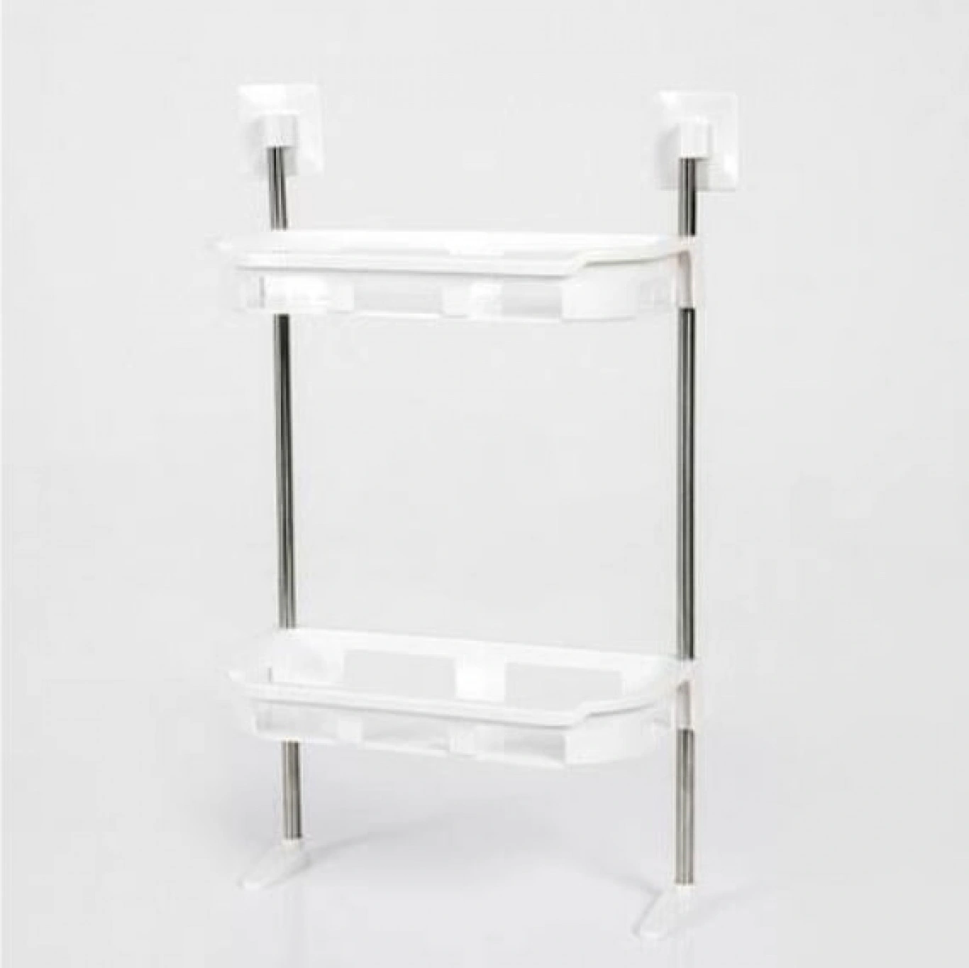 Ραφιέρα Επικαθήμενη στο Καζανάκι της Τουαλέτας 2 Επιπέδων Λευκή Ραφιέρα Επικαθήμενη στο Καζανάκι της Τουαλέτας 2 Επιπέδων Λευκή